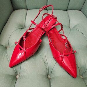 **HOST PICK** NWOT -  Women's Red Patent Sam Edelman Circus NY Shoes - Size 9.5